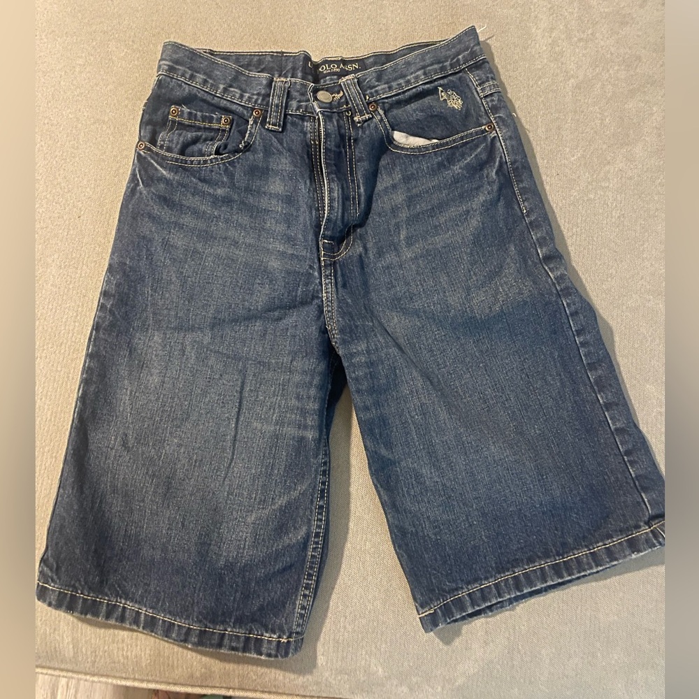 US Polo Association boys denim shorts. Size 14
